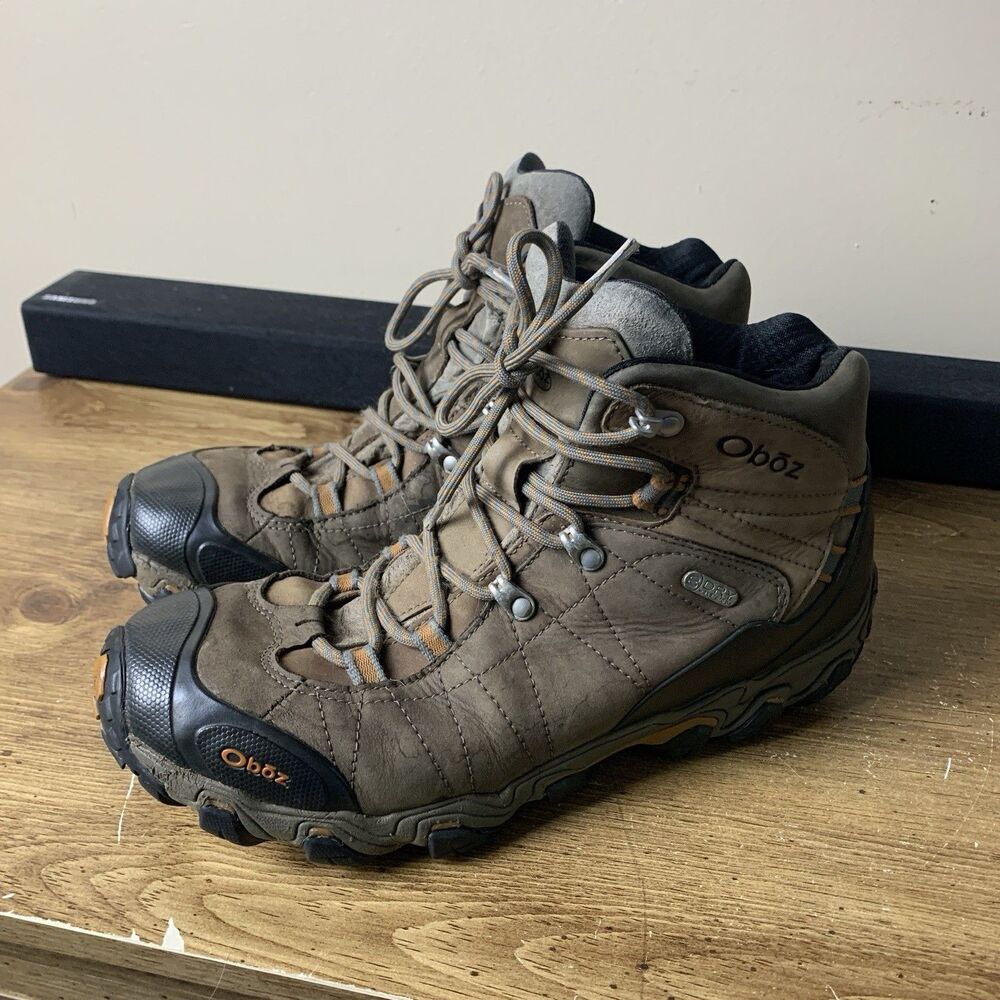 Oboz Hiking Boots Bridger Mid B-DRY 10.5-11? Brown Mens Waterproof Outdoor READ